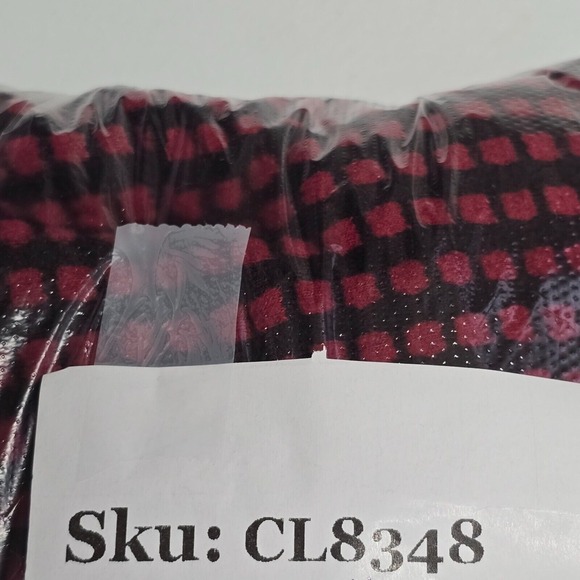 Habitat Sweater Womens Large Red‎ Black Long Sleeve Tunic Cowl Neck Stretch - Picture 12 of 12